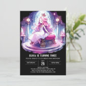 Little Printable Princess Birthday 招待状 (スタンド正面)