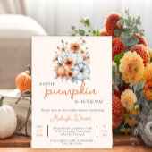 Little Pumpkinが途中で編集可能なベビースワーナー 招待状