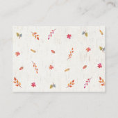 Little Pumpkinトラック赤ちゃんシャワーブックリクエスト エンクロージャーカード (裏面)