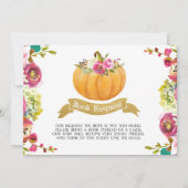 Little Pumpkinブックリクエスト 招待状 (正面)