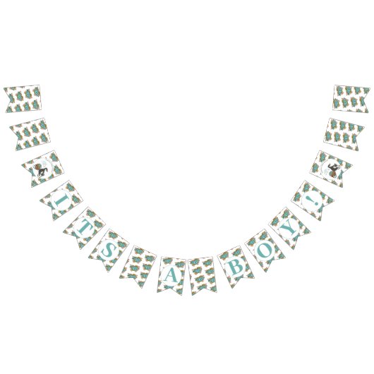 Little Pumpkin男の子の赤ちゃんシャワー バンティングフラッグ (全)