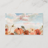 Little Pumpkin赤ちゃんシャワー推測キス数 エンクロージャーカード (正面)