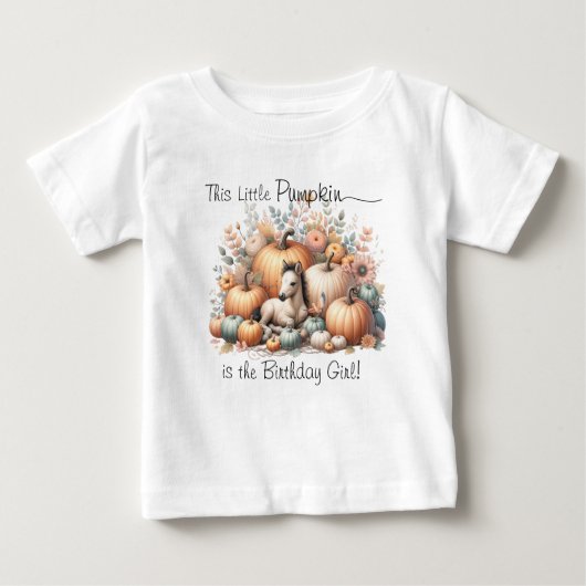 Little Pumpkin  ベビーTシャツ (正面)