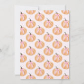 Little Pumpkin 1st Birthday Invitation  招待状 (裏面)