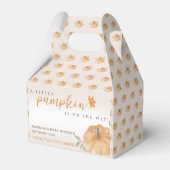 Little Pumpkin Autumn Fall Thank You Baby Shower  フェイバーボックス (裏面サイド)