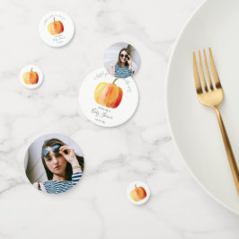 Little Pumpkin Baby Showerの写真 コンフェッティ