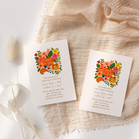 Little Pumpkin Baby Shower Books For Baby Cards エンクロージャーカード