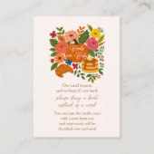 Little Pumpkin Baby Shower Books For Baby Cards エンクロージャーカード (正面)