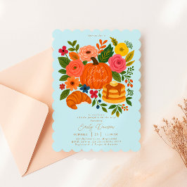 Little Pumpkin Baby Shower Brunch Invitation 招待状