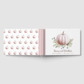 Little Pumpkin Baby Shower Guest Book – Blush Fall ゲストブック (全面)