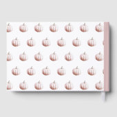 Little Pumpkin Baby Shower Guest Book – Blush Fall ゲストブック (裏面)