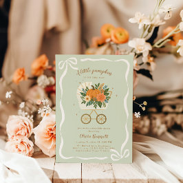 Little Pumpkin Baby Shower Invite Fall Neutral 招待状