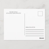 Little Pumpkin Baby Shower Photo Thank You ポストカード (裏面)