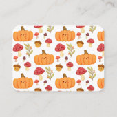 Little Pumpkin BabyShower Books forベビー エンクロージャーカード (裏面)