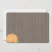 Little Pumpkin Birthの発表 招待状 (裏面)