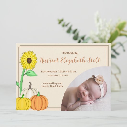 Little Pumpkin Birthの発表 案内状 (スタンド正面)