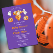 Little Pumpkin Boo – Halloween Baby Shower  招待状