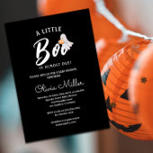Little Pumpkin Boo – Halloween Baby Shower  招待状