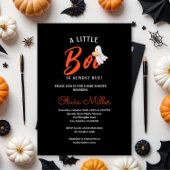 Little Pumpkin Boo – Halloween Baby Shower  招待状