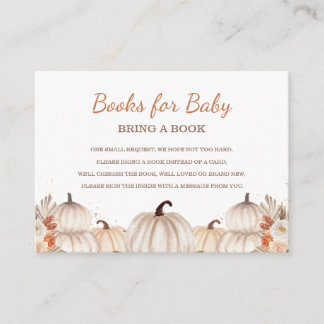 Little Pumpkin Books for Baby, Baby Shower エンクロージャーカード
