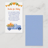 Little Pumpkin Boy赤ちゃんシャワーベビー エンクロージャーカード (正面/裏面)