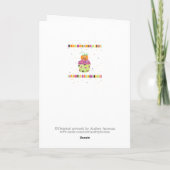 Little Pumpkin Cupcake Halloween Greeting Card カード (裏面)