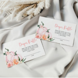 Little Pumpkin Diaper Raffle Enclosure Card エンクロージャーカード