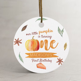 Little Pumpkin Fall 1st Birthday フェイバータグ