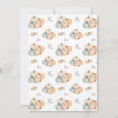 Little Pumpkin Fall Baby Boy シャワーのご招待 招待状 (裏面)