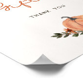 Little Pumpkin Fall Baby Shower Books Gifts ポスター (角)