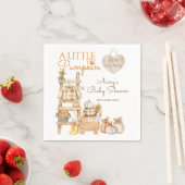 Little Pumpkin Fall Locally Grown Baby Shower スタンダードカクテルナプキン (インサイチュ)