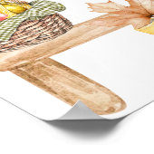 Little Pumpkin Fall Locally Grown Baby Shower ポスター (角)