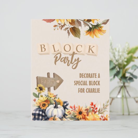 Little Pumpkin Farm Block Activity Sign (スタンド正面)