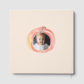 Little Pumpkin First Birthday Custom Photo ゲストブック (裏面)