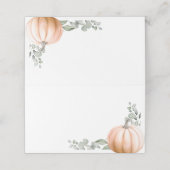Little Pumpkin Food Label • Tent Place Card Orange プレイスカード (外部開封)