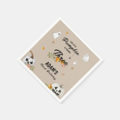 Little Pumpkin Halloween Any Age Birthday  スタンダードカクテルナプキン (角)