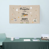 Little Pumpkin Halloween Any Age Birthday 横断幕 (トレードショー)