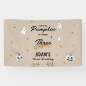 Little Pumpkin Halloween Any Age Birthday  横断幕 (横)
