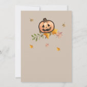 Little Pumpkin Halloween Birthday Invitation 招待状 (裏面)