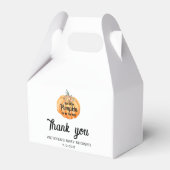 Little Pumpkin is on the way Baby Shower  フェイバーボックス (裏面サイド)