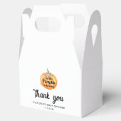 Little Pumpkin is on the way Baby Shower  フェイバーボックス (オープン)