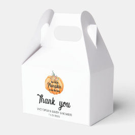 Little Pumpkin is on the way Baby Shower フェイバーボックス