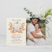 Little Pumpkin On The Way写真の発表 招待状 (スタンド正面)