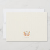 Little Pumpkin On The Way写真の発表 招待状 (裏面)