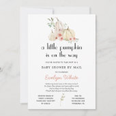 Little Pumpkin on the way Baby Shower by Mail Invi 招待状 (正面)