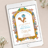 Little Pumpkin on the Way Boy Baby Shower 招待状