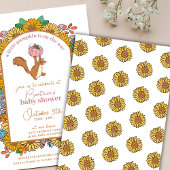 Little Pumpkin on the Way Girl Baby Shower 招待状