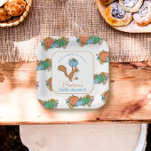 Little Pumpkin on the Way Pink Boy Baby Shower ペーパープレート