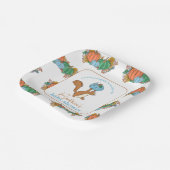 Little Pumpkin on the Way Pink Boy Baby Shower ペーパープレート (傾斜あり)