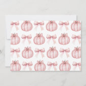 Little Pumpkin Photo Invitation 招待状 (裏面)